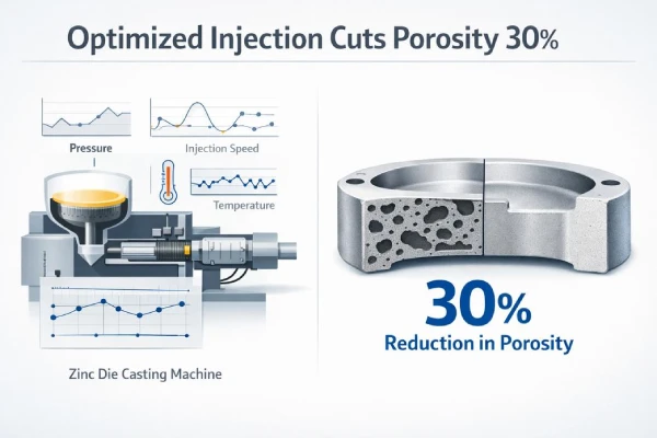 30% porosity of zinc die castings