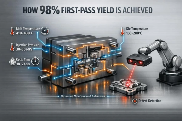 zinc die casting high precision ev connector housing