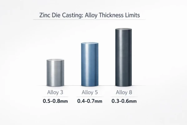zine die casting alloy tickness limits