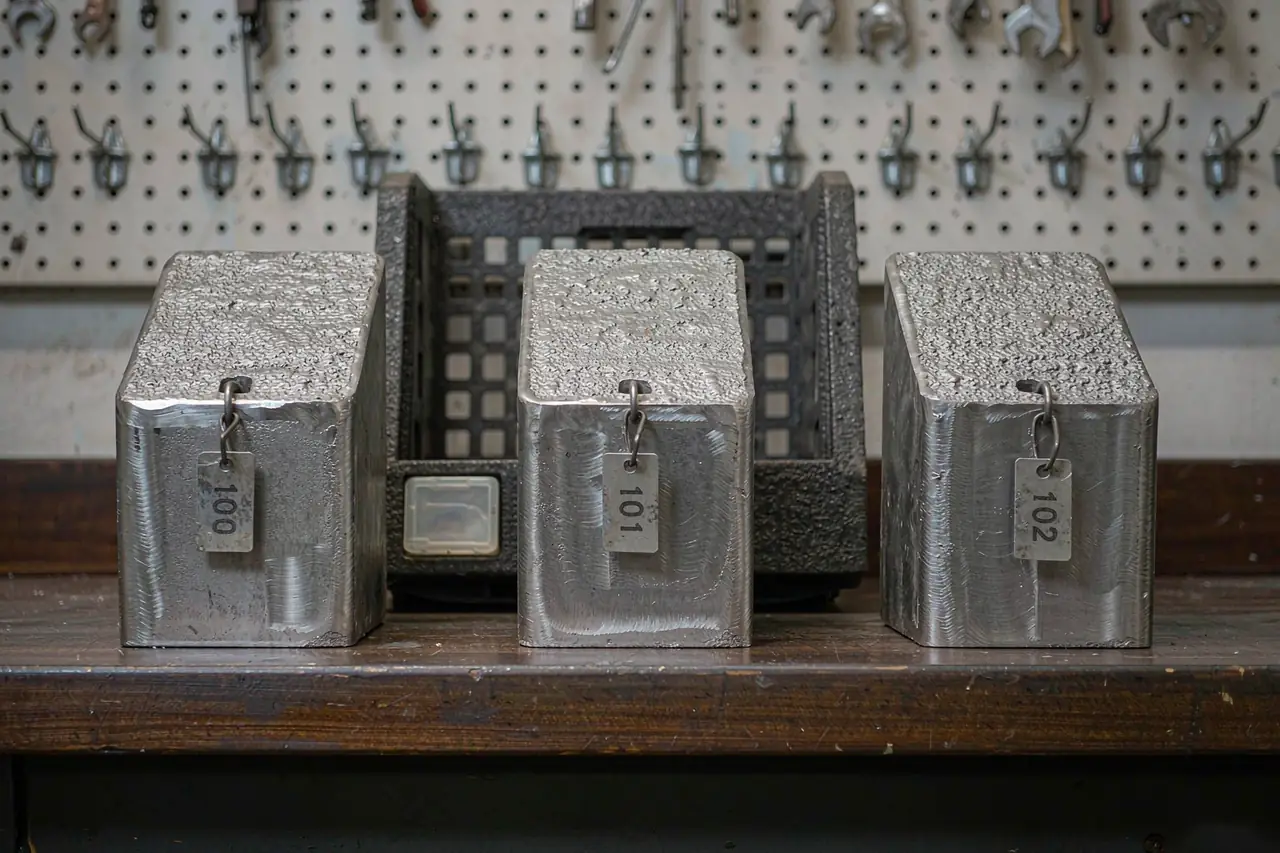 casting quality agreement claim evidence retained sample castings with heat lot tags