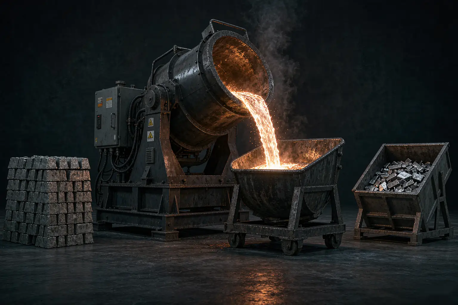 casting carbon footprint cradle-to-gate stages from charge material and melting to shipped ductile iron casting