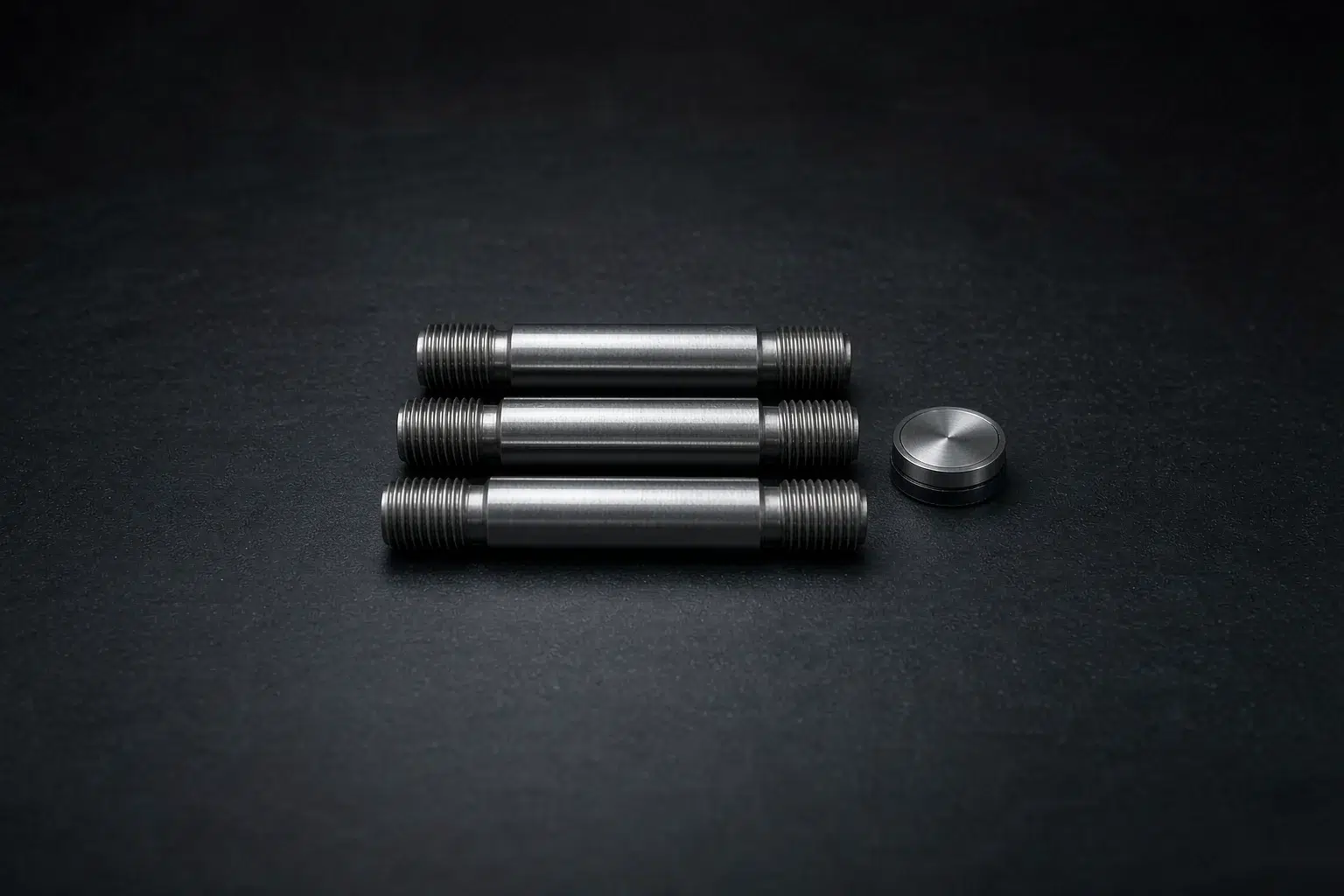 casting material substitution - tensile test bars and a metallographic specimen prepared on a clean workshop bench